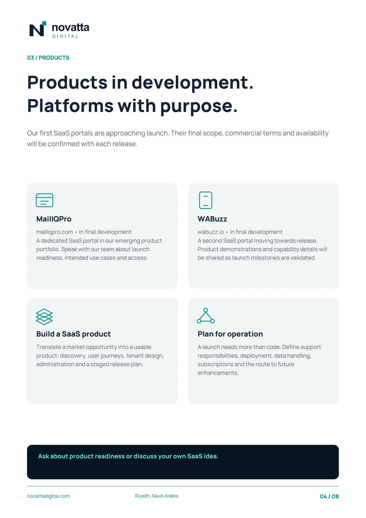 SaaS products