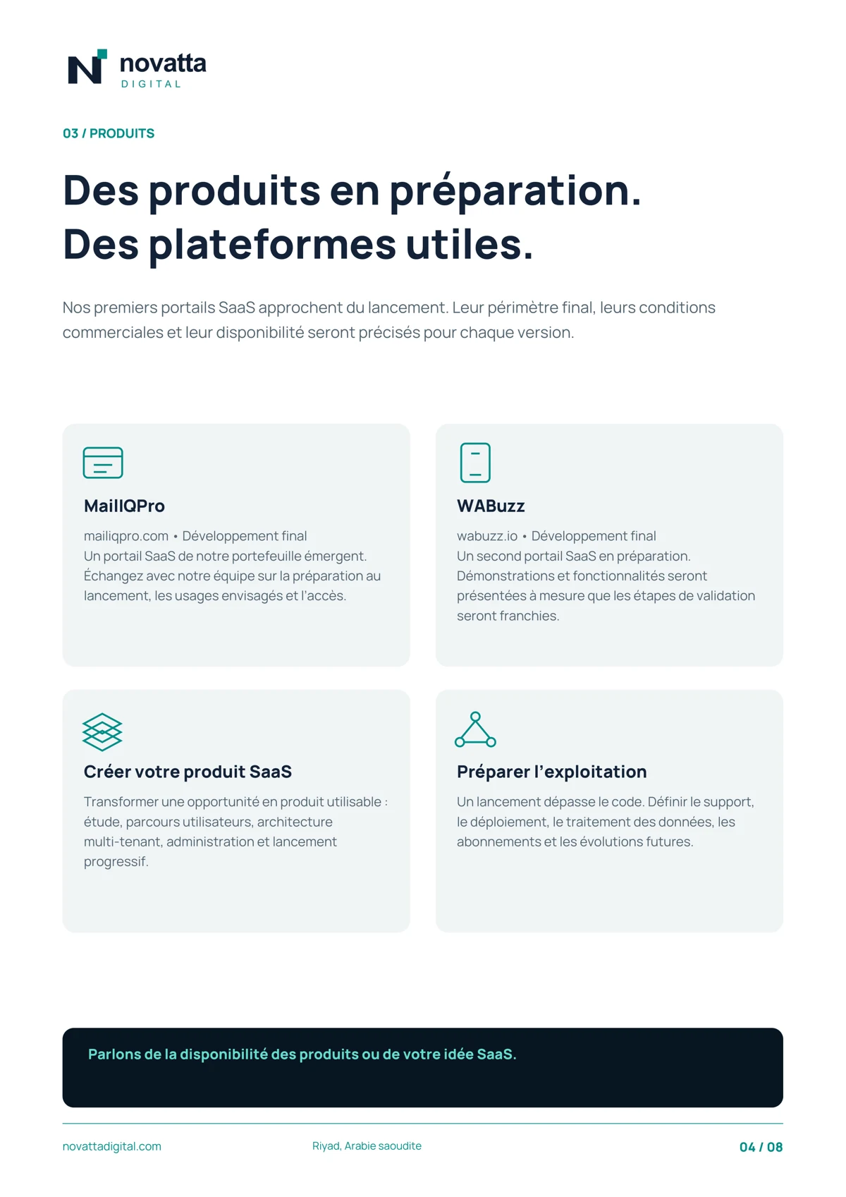 Produits SaaS